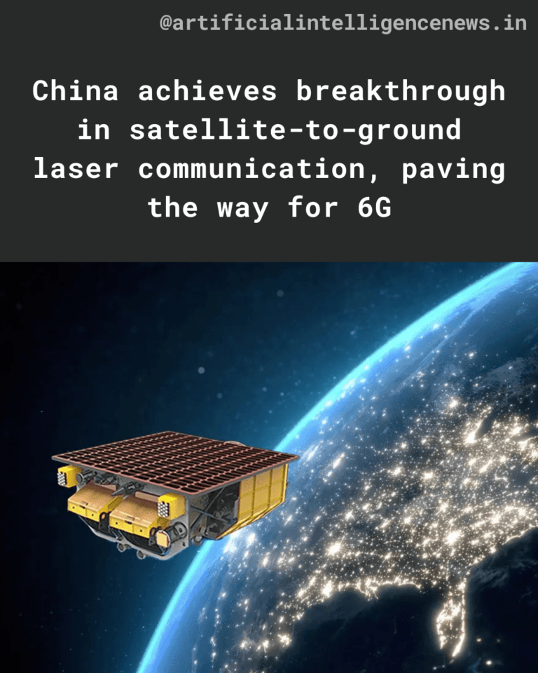 China Achieves Breakthrough in Satellite-to-Ground Laser Communication, Paving the Way for 6G
